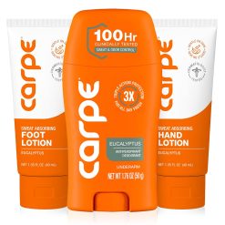 Carpe Sweat Bundle - Underarm. Hand & Foot Antiperspirant.