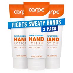 Carpe Sweat Absorbing Hand Lotion (Pack of 3).